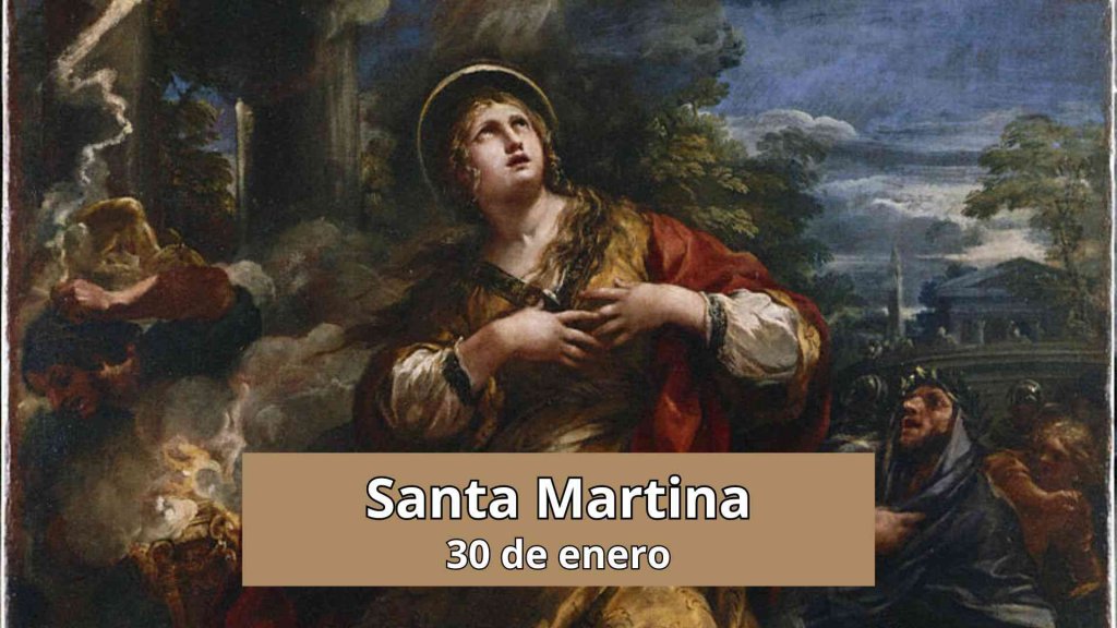 santa martina santoral 30 enero