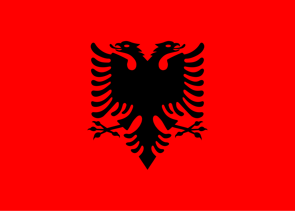 bandera de albania