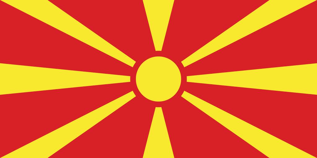 bandera de macedonia del norte