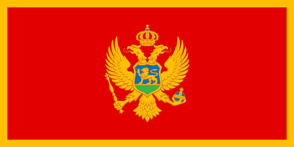 bandera de montenegro