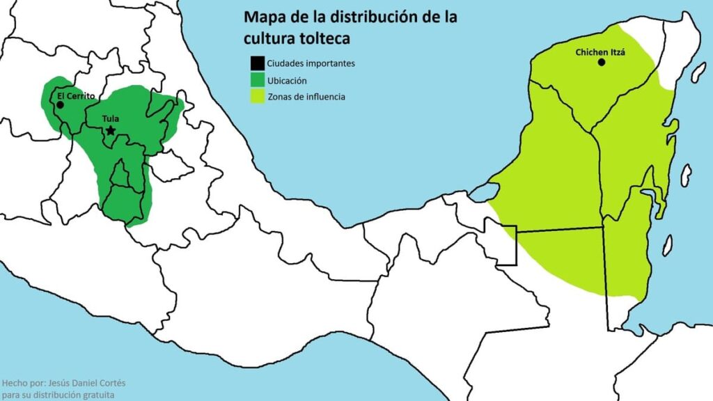 ubicacion toltecas en mexico