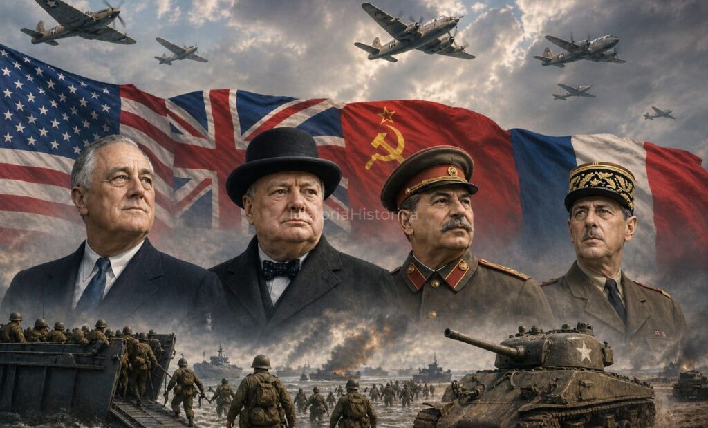 paises aliados de la segunda guerra mundial