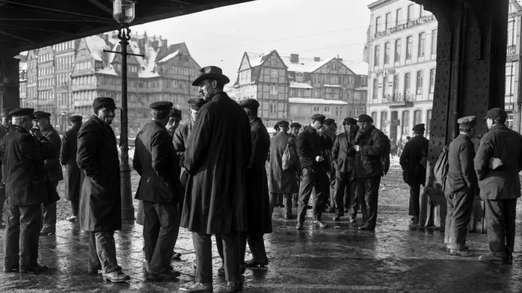 cola-de-trabajadores-en-hamburgo-gran-depresion
