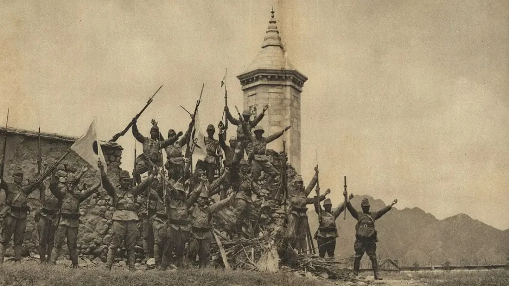tropas japonesas cerca de Pekín 1937