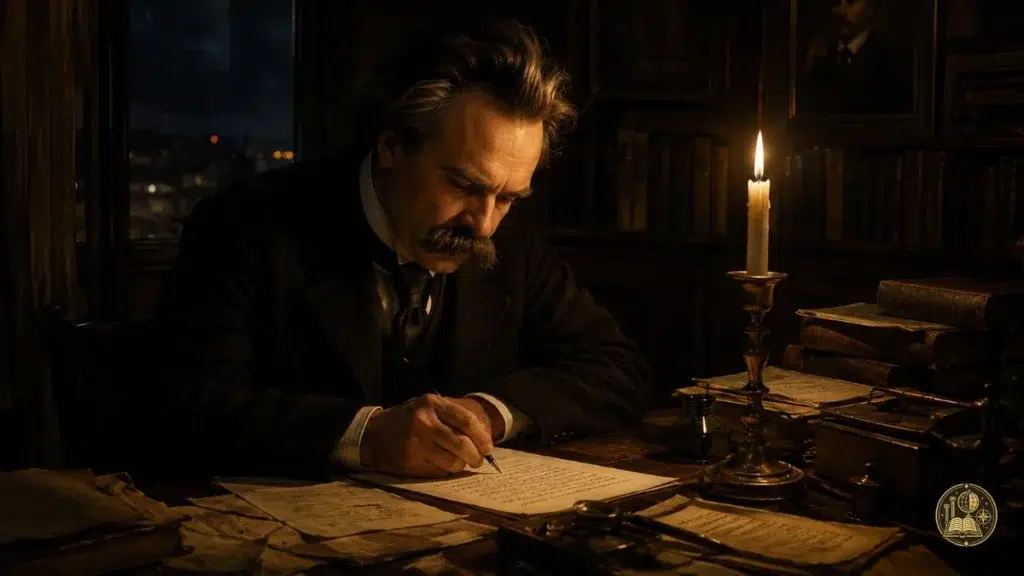friedrich nietzsche escribiendo anticristo