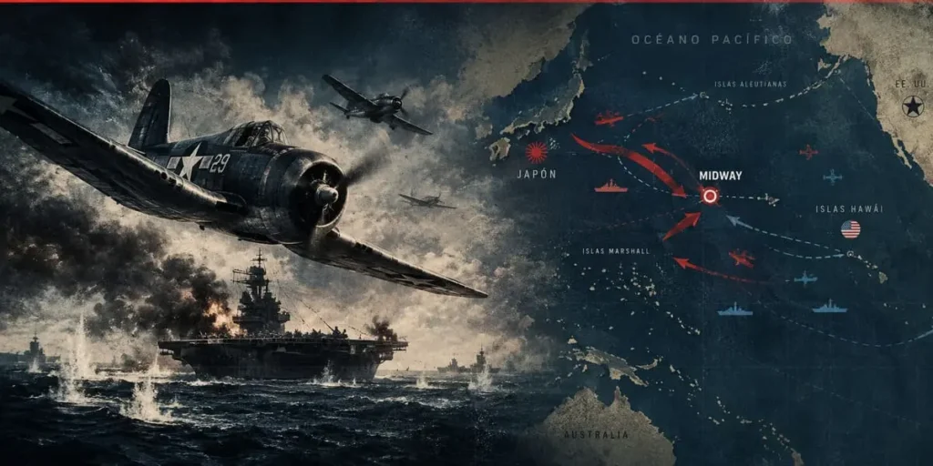 Batalla de Midway: causas, desarrollo y consecuencias (1942)