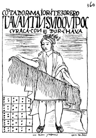 Ilustración de Guamán Poma sobre la época colonial andina